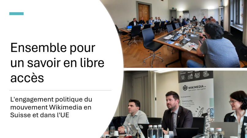 L'engagement politique du mouvement Wikimedia en Suisse et dans l'UE